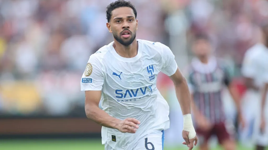 Renan Lodi no Al-Hilal (Photo by Alex Grimm/Getty Images)