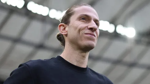 Filipe Luís, técnico do Flamengo em partida pelo campeonato brasileiro. (Foto: Lucas Figueiredo/Getty Images)