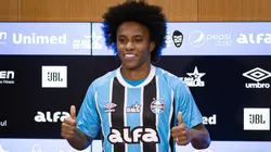 Willian foi apresentado no Grêmio no dia 9 deste mês.
