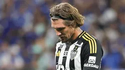 Lyanco jogador do Atletico-MG lamenta durante partida contra o Cruzeiro no estadio Mineirao pelo campeonato Copa Do Brasil 2025. Foto: Gilson Lobo/AGIF