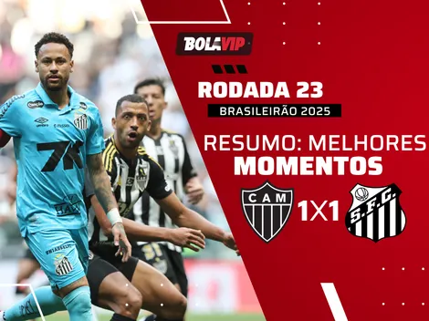 Atlético-MG e Santos empatam por 1 a 1 pelo Brasileirão