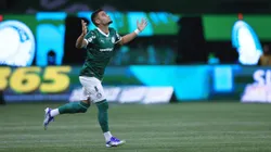 Andreas Pereira jogador do Palmeiras durante partida contra o Internacional no estadio Arena Allianz Parque pelo campeonato Brasileiro A 2025. Foto: Ettore Chiereguini/AGIF