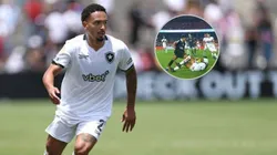 Vitinho, jogador do Botafogo comete entrada dura em Sabino do São Paulo, mas VAR ignora lance perigoso