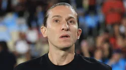 Filipe Luís, técnico do Flamengo em partida pelo campeonato brasileiro