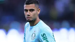 Andreas Pereira jogador do Palmeiras durante aquecimento antes da partida contra o Internacional - Foto: Ettore Chiereguini/AGIF