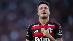 RJ - RIO DE JANEIRO - 31/08/2025 - BRASILEIRO A 2025, FLAMENGO X GREMIO - Saul jogador do Flamengo comemora gol durante partida contra o Gremio no estadio Maracana pelo campeonato Brasileiro A 2025. Foto: Jorge Rodrigues/AGIF