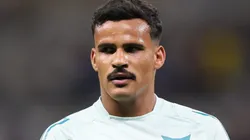 MG - BELO HORIZONTE - 23/08/2025 - BRASILEIRO A 2025, CRUZEIRO X INTERNACIONAL - Kaiki Bruno jogador do Cruzeiro durante aquecimento antes da partida contra o Internacional no estadio Mineirao pelo campeonato Brasileiro A 2025.