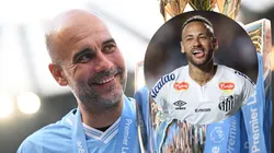 Pep Guardiola revela desejo de jogar com Neymar. Foto: Michael Regan/Getty Images e Alexandre Schneider/Getty Images