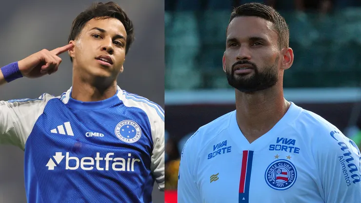 Kaio Jorge e Willian José são os protagonistas de Cruzeiro e Bahia - Fotos: Gilson Lobo/AGIF e Walmir Cirne/AGIF