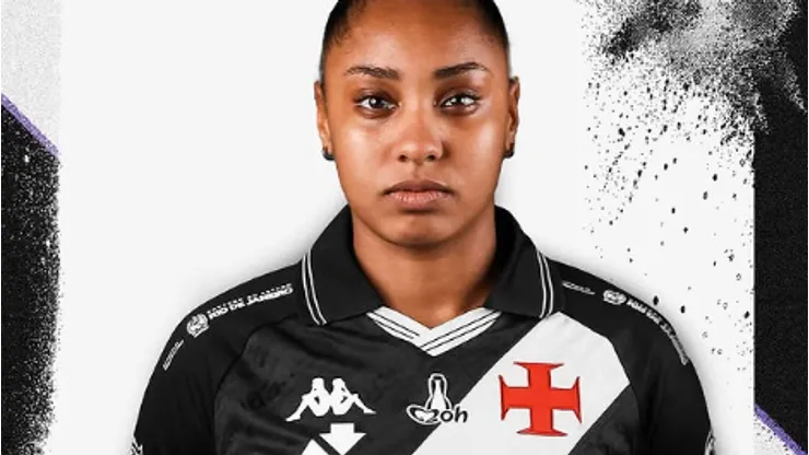 Anúncio da contratação da zagueira Rayane - Foto: Divulgação/Vasco Oficial