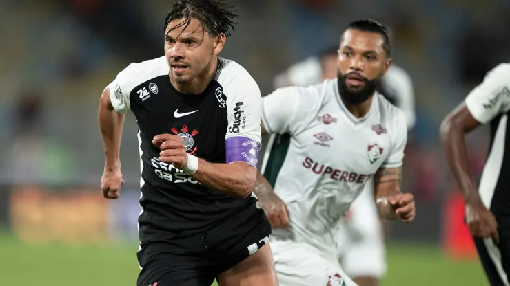Angel Romero jogador do Corinthians durante partida contra o Fluminense no estadio Maracana pelo campeonato Brasileiro A 2025. Foto: Jorge Rodrigues/AGIF