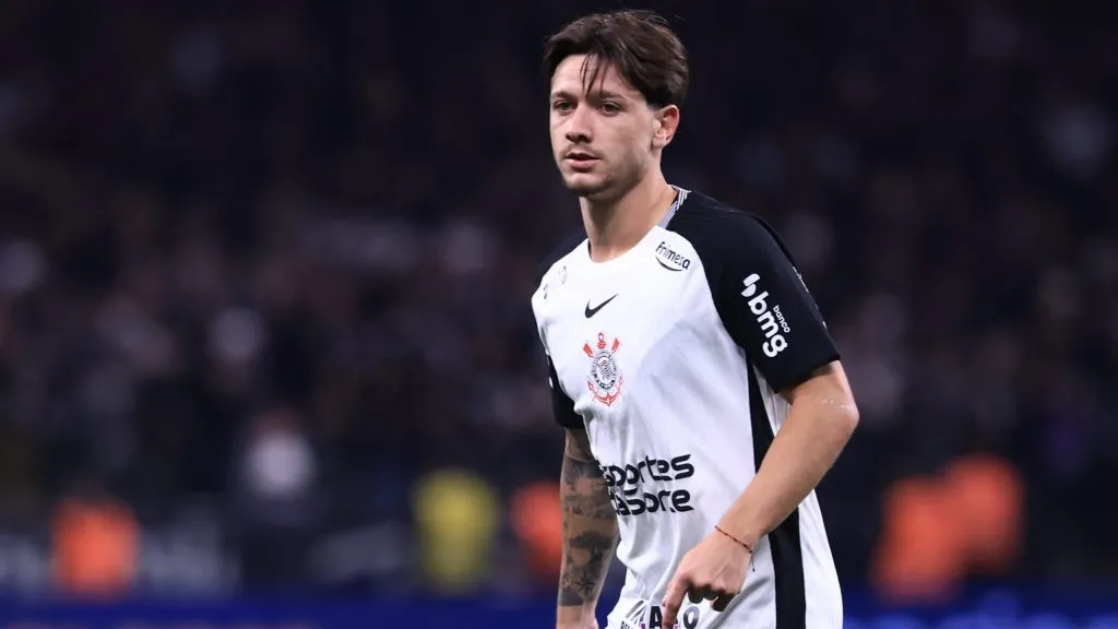 Rodrigo Garro jogador do Corinthians durante partida contra o Athletico-PR no estadio Arena Corinthians pelo campeonato Copa Do Brasil 2025. Foto: Marcello Zambrana/AGIF