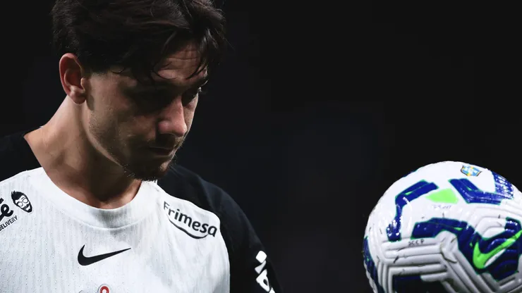 Rodrigo Garro jogador do Corinthians durante partida contra o Athletico-PR no estadio Arena Corinthians pelo campeonato Copa Do Brasil 2025. Foto: Ettore Chiereguini/AGIF