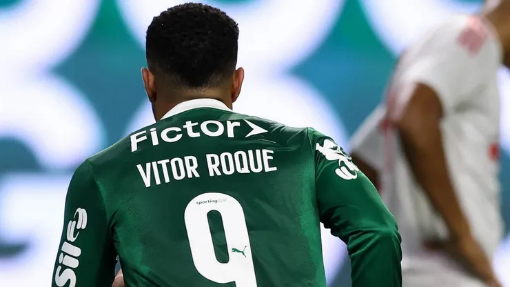 Vitor Roque, na vitória sobre o Internacional por 4 a 1 (Divulgação/X @Palmeiras)