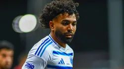 Gabigol durante partida entre Bahia e Cruzeiro, na Fonte Nova, pelo Brasileirão. Foto: Mauricio Simões/Cruzeiro