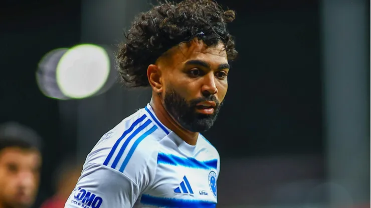 Gabigol durante partida entre Bahia e Cruzeiro, na Fonte Nova, pelo Brasileirão. Foto: Mauricio Simões/Cruzeiro