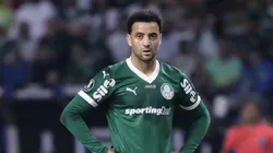 Felipe Anderson jogador do Palmeiras durante partida contra o Universitario no estadio Arena Allianz Parque pelo campeonato Copa Libertadores 2025. Foto: Marcello Zambrana/AGIF