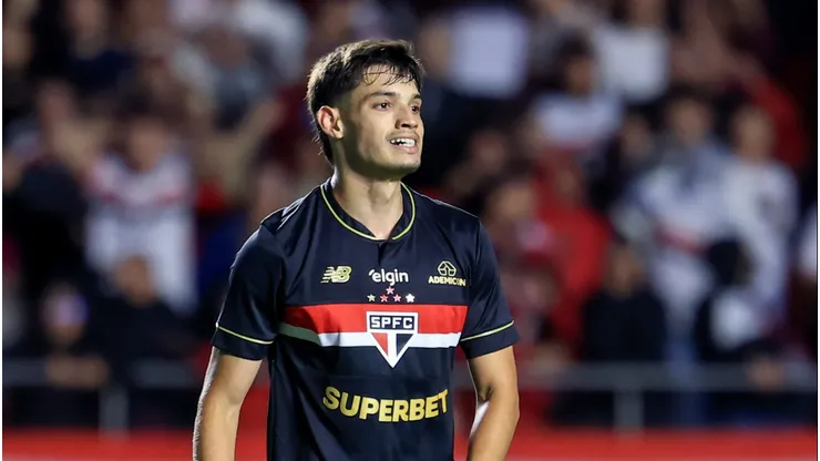Bobadilla jogador do Sao Paulo durante partida contra o Atletico-MG no estadio Morumbi pelo campeonato Brasileiro A 2025. Foto: Marcello Zambrana/AGIF