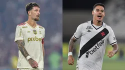 Léo Pereira e Lucas Freitas. Fotos: Thiago Ribeiro/AGIF.