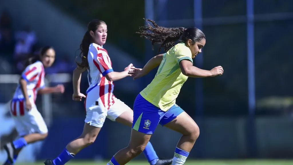 Seleção Brasileira Feminina Sub-15 em amistoso contra paraguai
