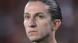 Filipe Luís, técnico do Flamengo em partida pelo campeonato brasileiro