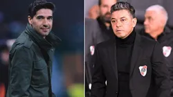 Abel Ferreira (Palmeiras) e Marcelo Gallardo (River Plate) se enfrentam na quarta-feira pela Libertadores