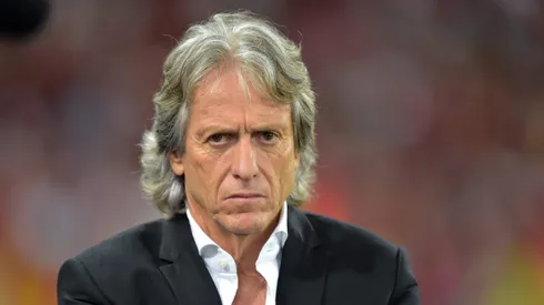 Jorge Jesus durante jogo do Flamengo