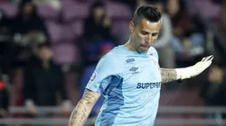 Fábio, goleiro do Fluminense em partida pela Conmebol Sul-Americana