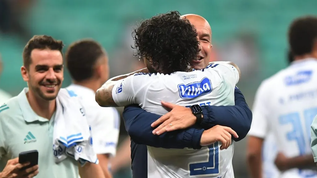 Jardim e Gabigol no Cruzeiro. Foto: Jhony Pinho/AGIF