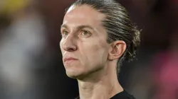 Filipe Luís durante a última partida do Fla em casa na Libertadores