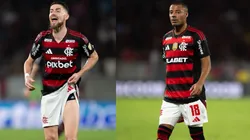 Jorginho e De La Cruz defendendo o Flamengo - Foto: Jorge Rodrigues/AGIF