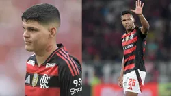 Ayrton Lucas e Alex Sandro em ação pelo Flamengo - Foto: Thiago Ribeiro/AGIF
