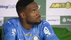 Carlos Miguel jogador do Palmeiras durante partida contra o Internacional no estadio Arena Allianz Parque pelo campeonato Brasileiro A 2025. Foto: Anderson Romao/AGIF