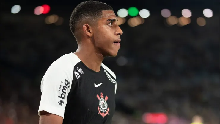 Gui Negao jogador do Corinthians durante partida contra o Fluminense no estadio Maracana pelo campeonato Brasileiro A 2025. Foto: Jorge Rodrigues/AGIF