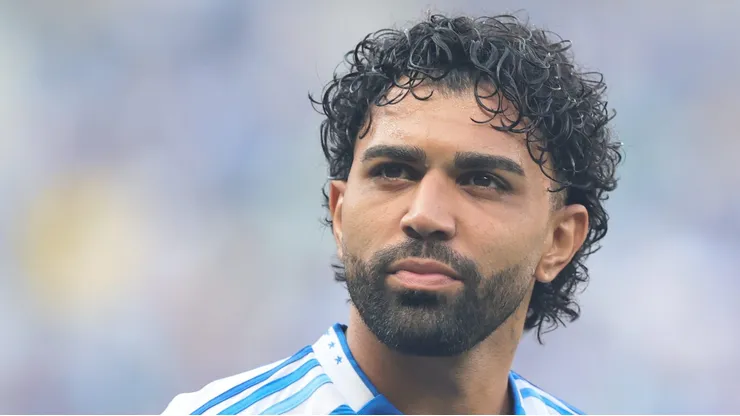 Gabigol durante jogo no Mineirão.