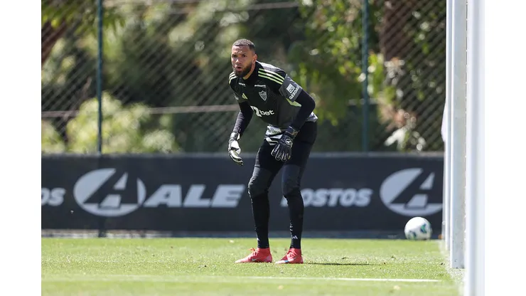 Goleiro está a um jogo de marca importante pelo Galo (Foto: Daniela Veiga / Atlético)