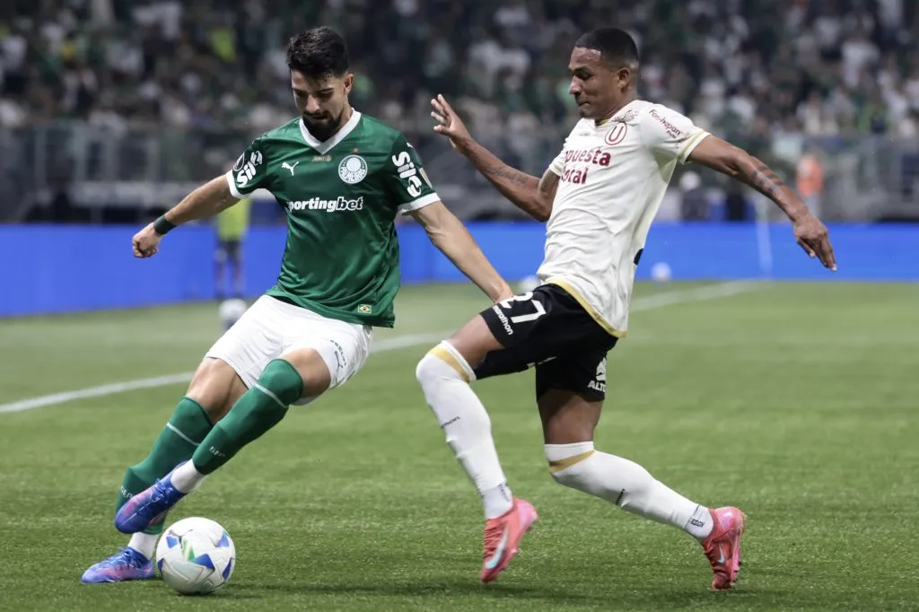 Palmeiras passou pelo Universitario, do Peru, na fase anterior da Libertadores. Foto: Marcello Zambrana/AGIF