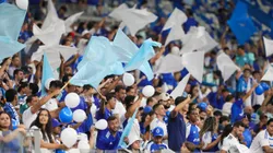 Torcida do Cruzeiro fazendo a festa. Foto: Gilson Lobo/AGIF.
