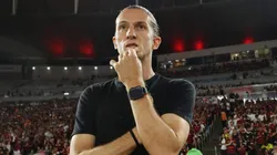 Filipe Luís, técnico do Flamengo em partida pelo campeonato brasileiro