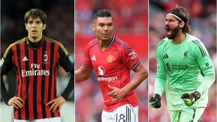 Kaká, Casemiro e Alisson estão no ranking dos jogadores brasileiros que impactaram o futebol europeu no século XXI