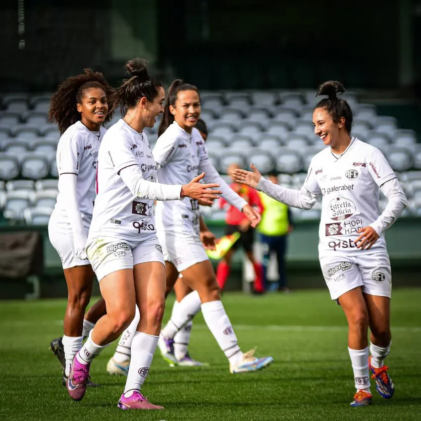 Jogadoras da Ferroviária. Foto: Rafael Zocco/AFE