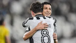 Montoro e Savarino, comemora, gol do Botafogo contra Mirassol