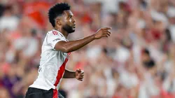 Borja quase empatou para o River Plate. Foto: Marcelo Endelli/Getty Images