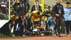 Cuello se lesionou diante do Bolívar-BOL (Foto: Pedro Souza / Atlético)