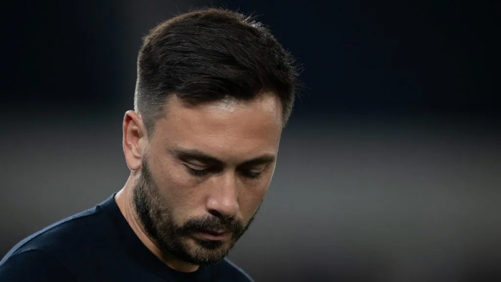 Davide Ancelotti, técnico do Botafogo Foto: Jorge Rodrigues/AGIF