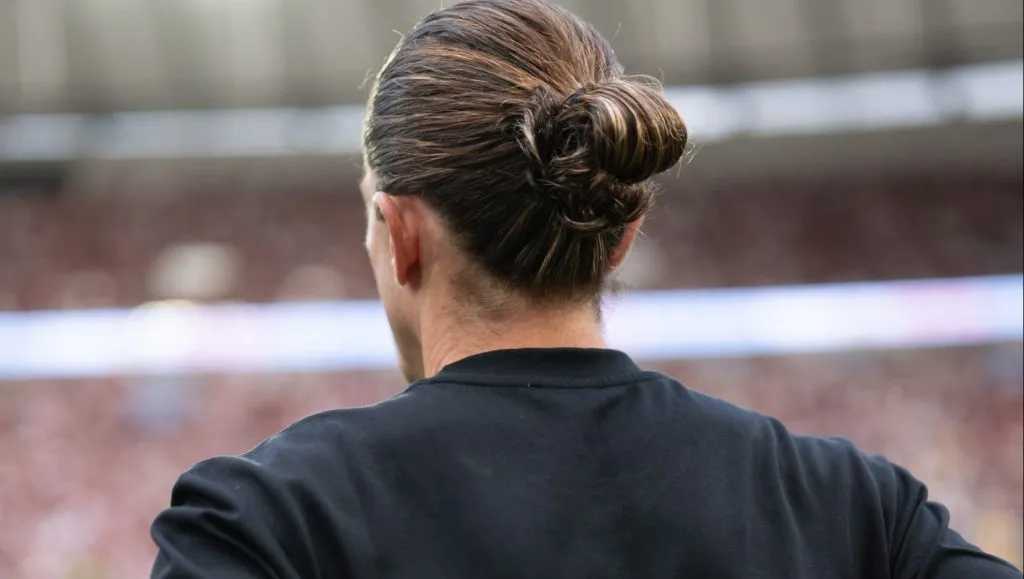 Filipe Luis tecnico do Flamengo durante partida contra o Gremio no estadio Maracana pelo campeonato Brasileiro A 2025. Foto: Jorge Rodrigues/AGIF