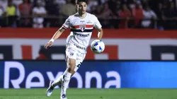 Bobadilla jogador do Sao Paulo durante partida contra o Atletico Nacional no estadio Morumbi pelo campeonato Copa Libertadores 2025. Foto: Marcello Zambrana/AGIF