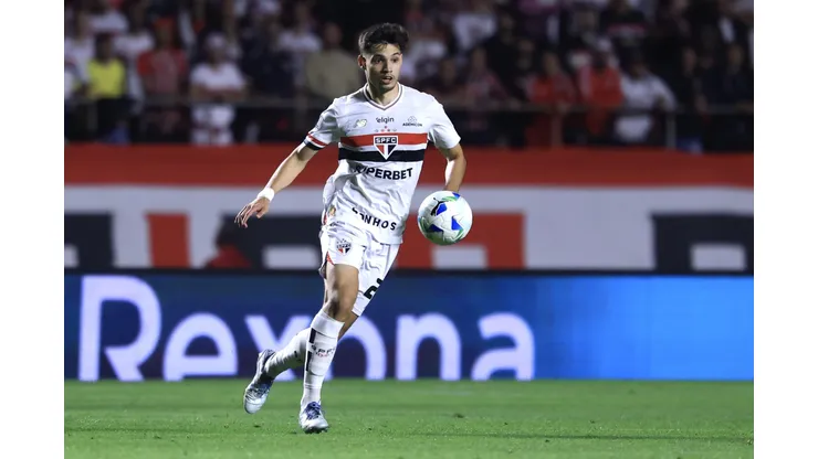 Bobadilla jogador do Sao Paulo durante partida contra o Atletico Nacional no estadio Morumbi pelo campeonato Copa Libertadores 2025. Foto: Marcello Zambrana/AGIF