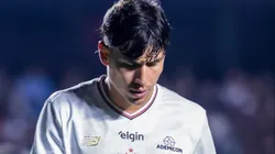 jogador do Sao Paulo durante partida contra o Corinthians no estadio Morumbi pelo campeonato Brasileiro A 2025. Foto: Marcello Zambrana/AGIF