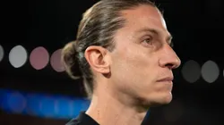 Filipe Luis tecnico do Flamengo durante partida contra o Estudiantes no estadio Maracana pelo campeonato Copa Libertadores 2025. Foto: Jorge Rodrigues/AGIF